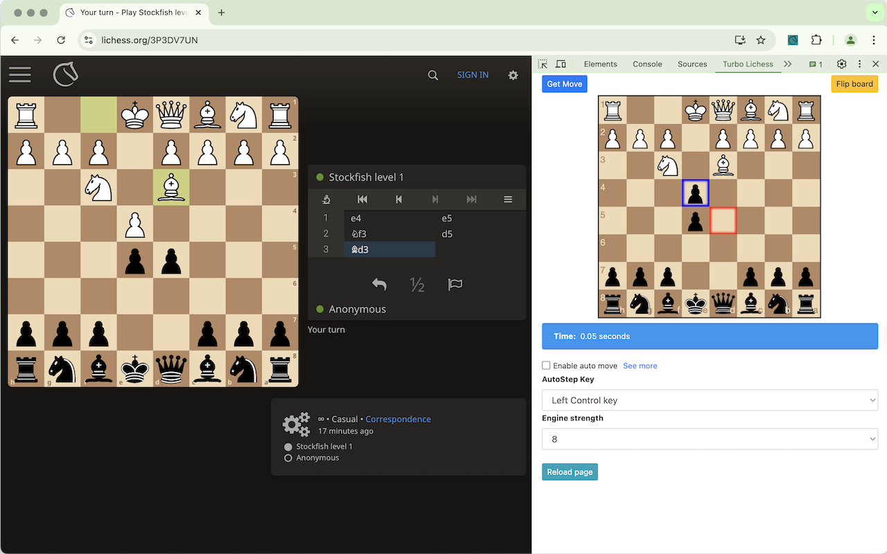 Turbo Lichess AI - 最佳走棋查找器 chrome谷歌浏览器插件_扩展第3张截图