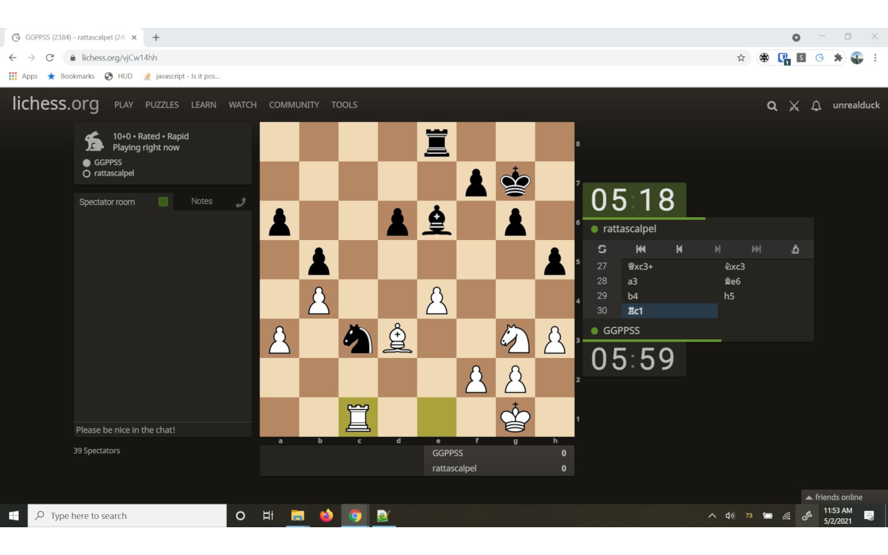 Lichess Unrated chrome谷歌浏览器插件_扩展第1张截图