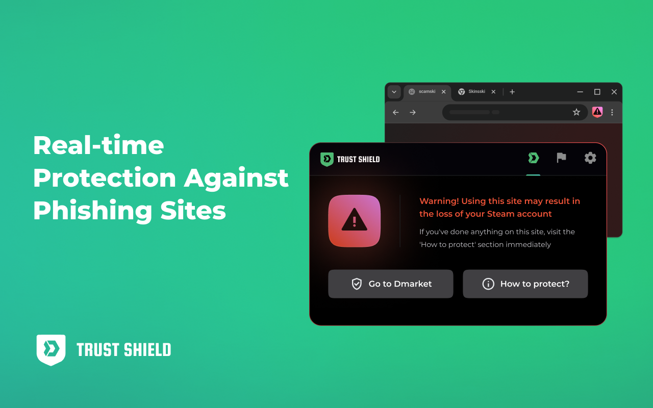 DMarket Trust Shield BETA chrome谷歌浏览器插件_扩展第4张截图