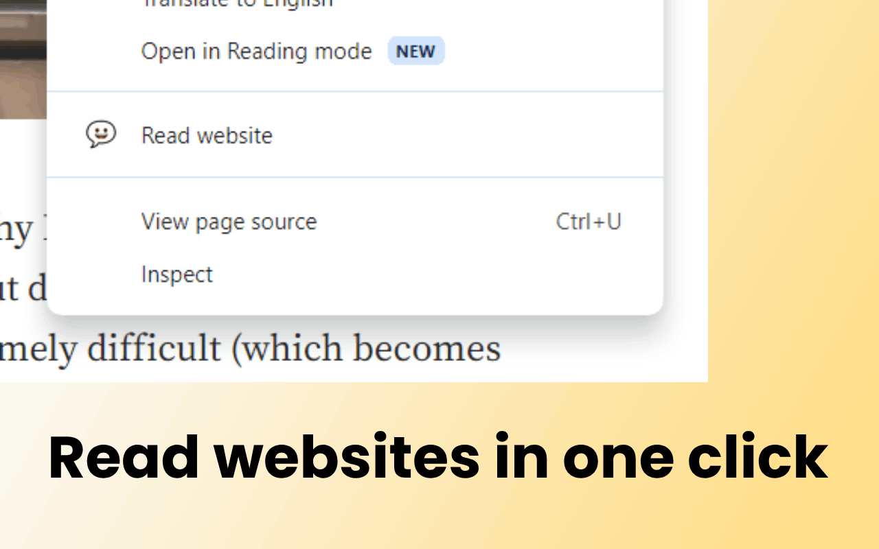Sidepanel Screen Reader TTS chrome谷歌浏览器插件_扩展第1张截图