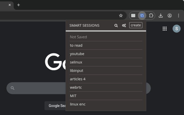Smart Sessions - 选项卡管理器 chrome谷歌浏览器插件_扩展第3张截图