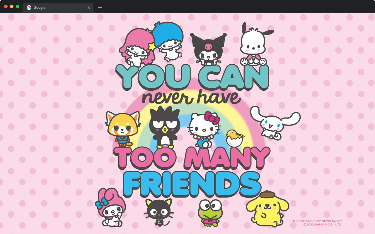 Hello Kitty Wallpapers HD New Tab - Sanrio Pink Backgrounds chrome谷歌浏览器插件_扩展第3张截图