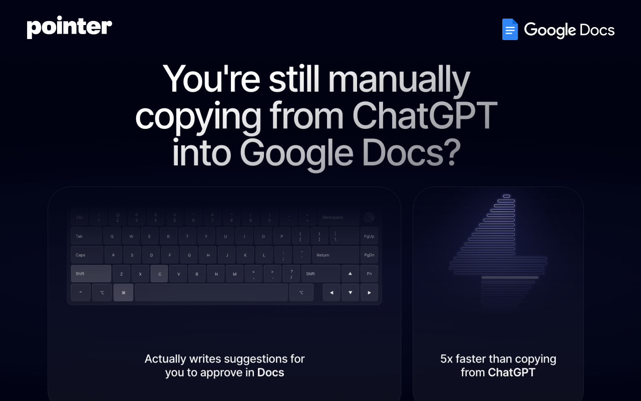Pointer: AI agent for Google Docs chrome谷歌浏览器插件_扩展第3张截图