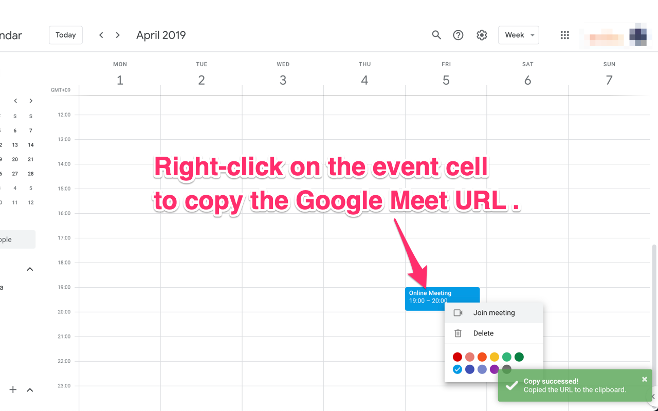 Meeting URL Extractor on Calendar chrome谷歌浏览器插件_扩展第1张截图