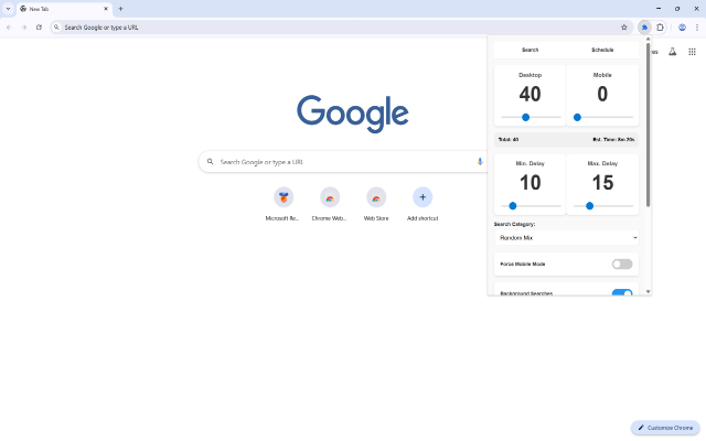 Rewards Searches Automator chrome谷歌浏览器插件_扩展第3张截图