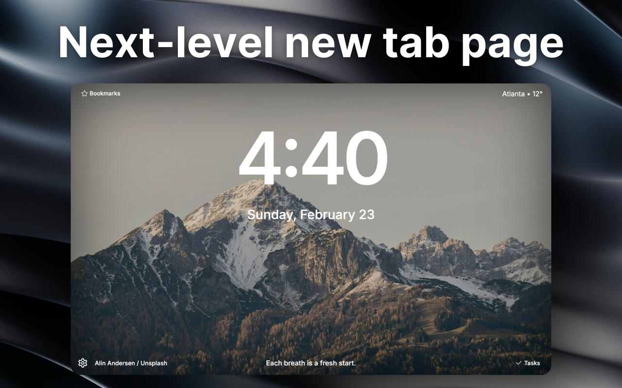 Blooft - Beautiful New Tab chrome谷歌浏览器插件_扩展第3张截图
