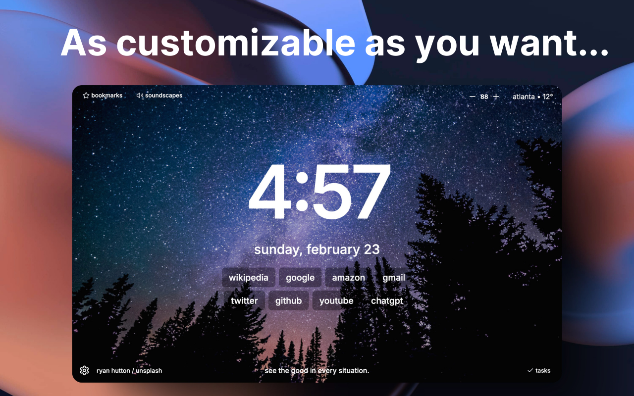 Blooft - Beautiful New Tab chrome谷歌浏览器插件_扩展第5张截图