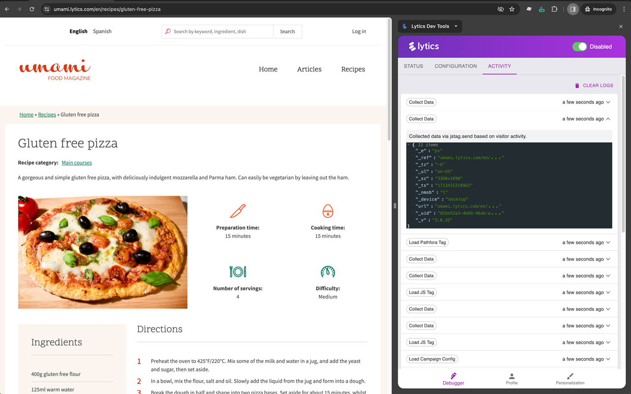 Lytics Dev Tools chrome谷歌浏览器插件_扩展第2张截图