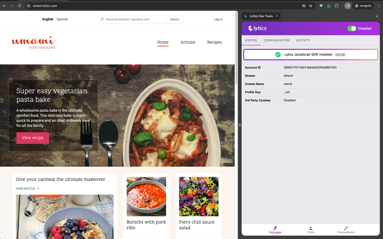 Lytics Dev Tools chrome谷歌浏览器插件_扩展第3张截图