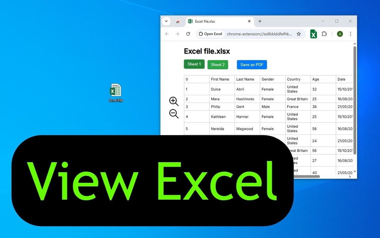 Open Excel chrome谷歌浏览器插件_扩展第1张截图