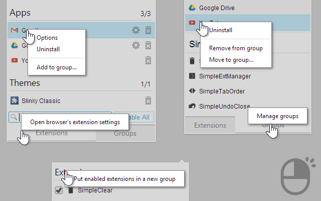 SimpleExtManager Beta chrome谷歌浏览器插件_扩展第5张截图
