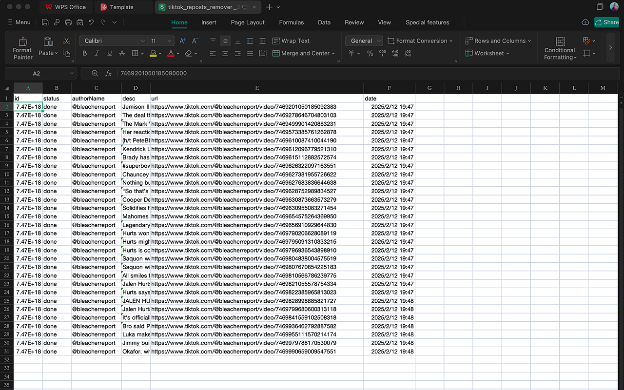 TikTok转发删除工具 chrome谷歌浏览器插件_扩展第3张截图