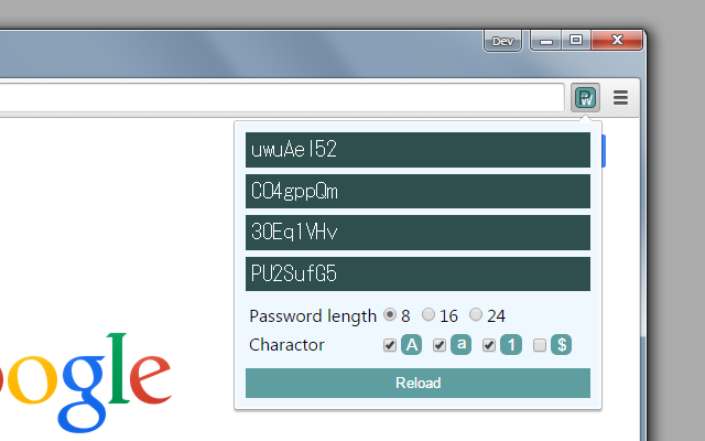 PwGen chrome谷歌浏览器插件_扩展第1张截图