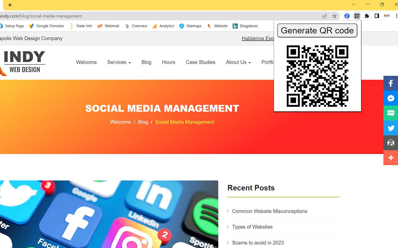 QR Code Generator chrome谷歌浏览器插件_扩展第1张截图