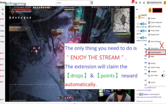 Twitch Auto Drops & Points Claimer chrome谷歌浏览器插件_扩展第2张截图
