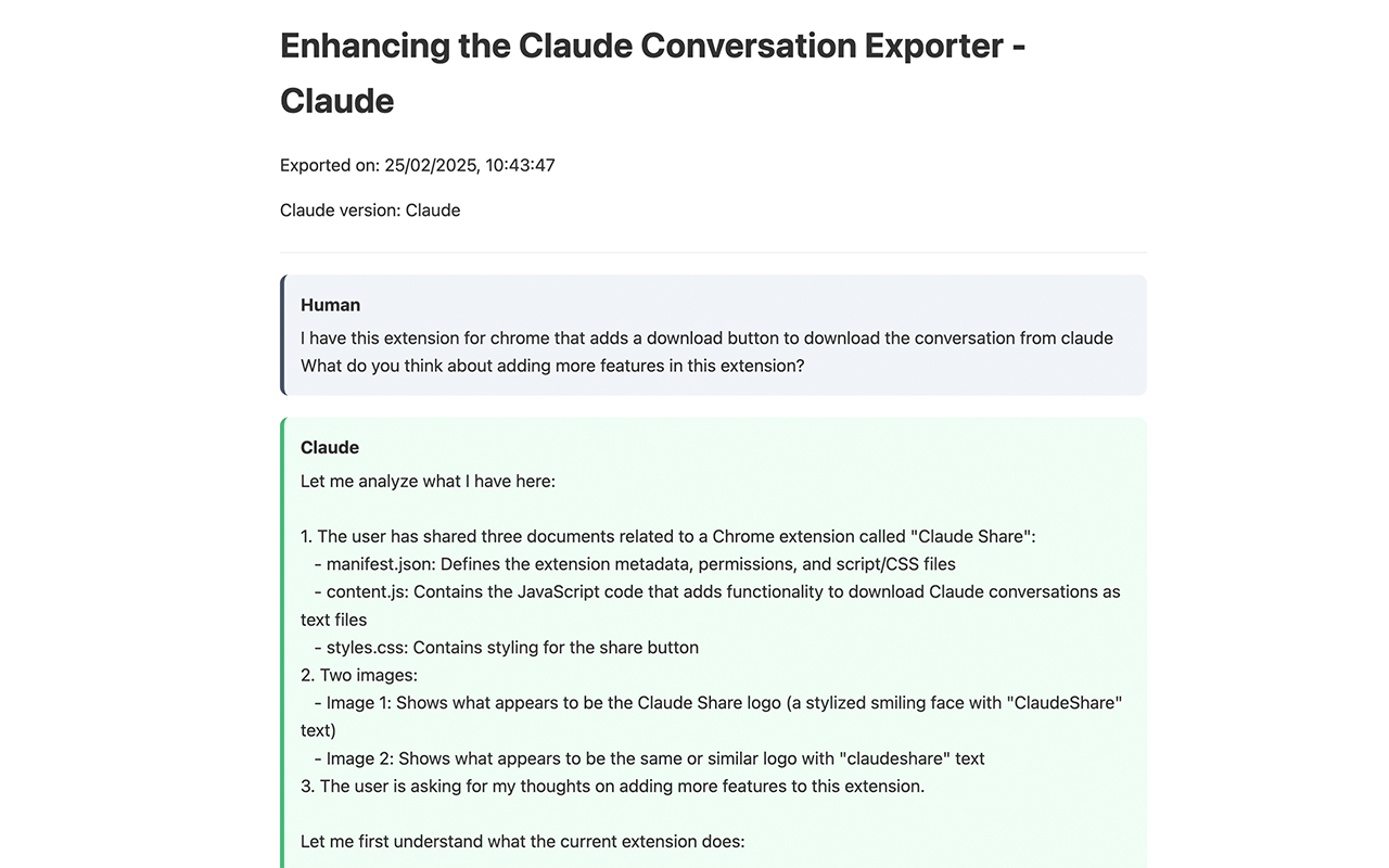 Claude Share chrome谷歌浏览器插件_扩展第1张截图