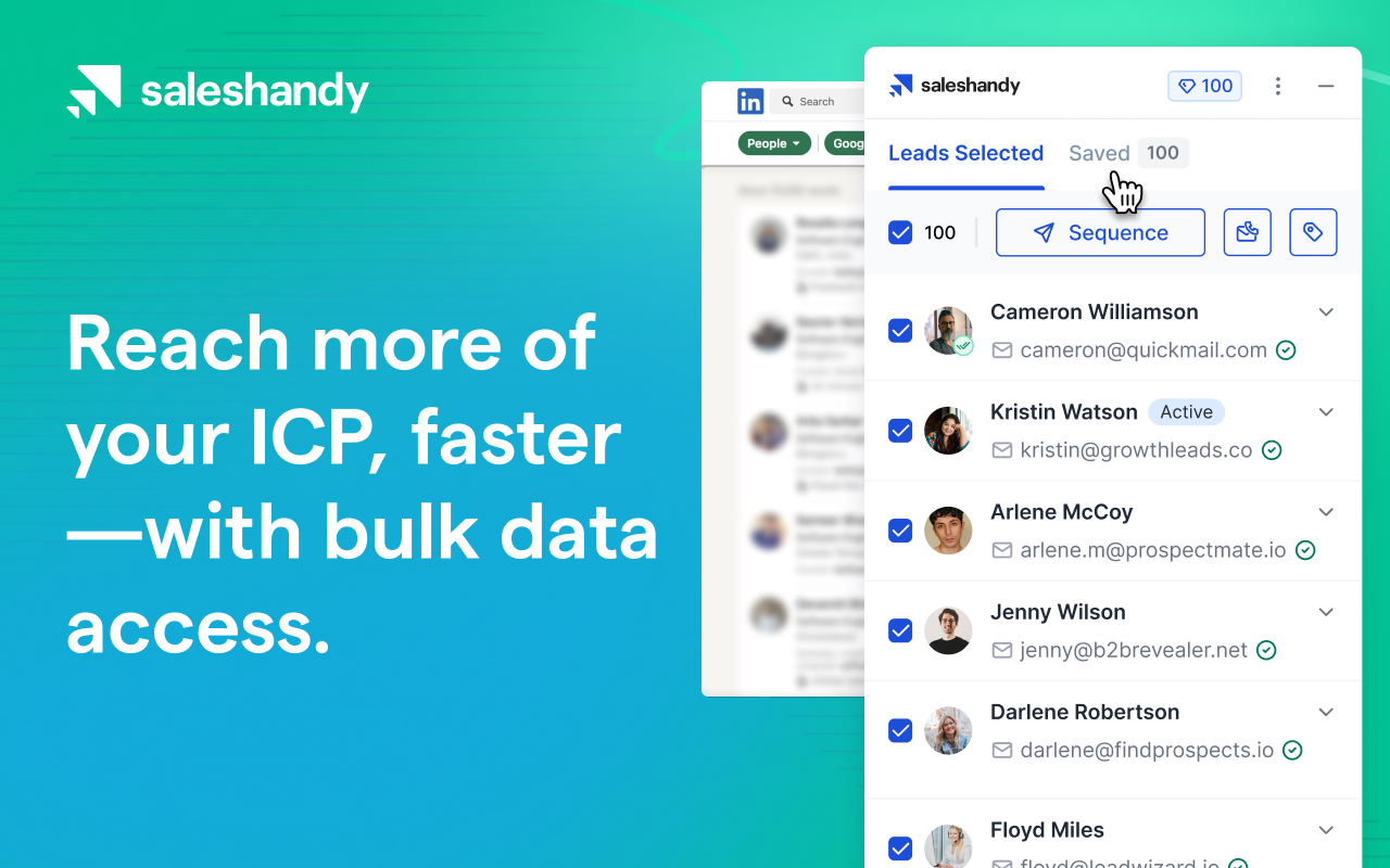 Saleshandy Connect 2.0: B2B Email Finder and Phone Lookup chrome谷歌浏览器插件_扩展第1张截图