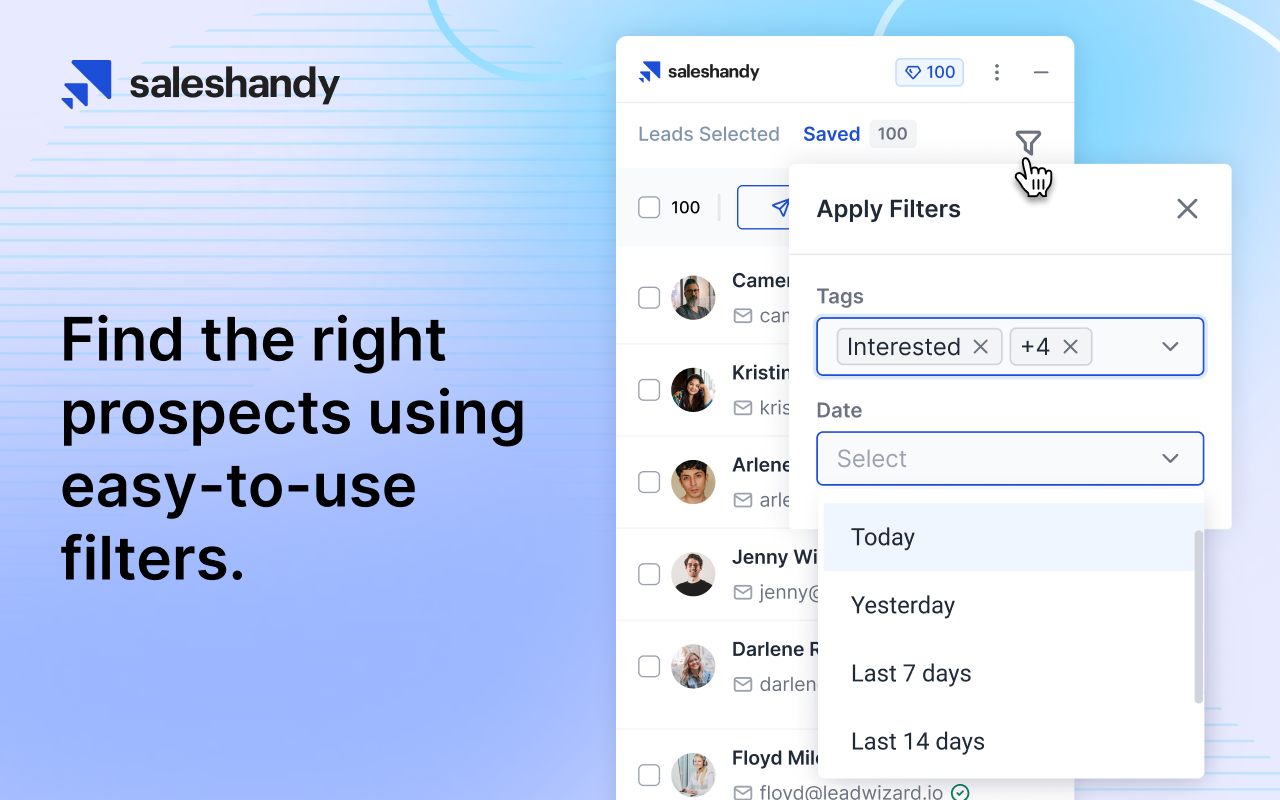 Saleshandy Connect 2.0: B2B Email Finder and Phone Lookup chrome谷歌浏览器插件_扩展第3张截图
