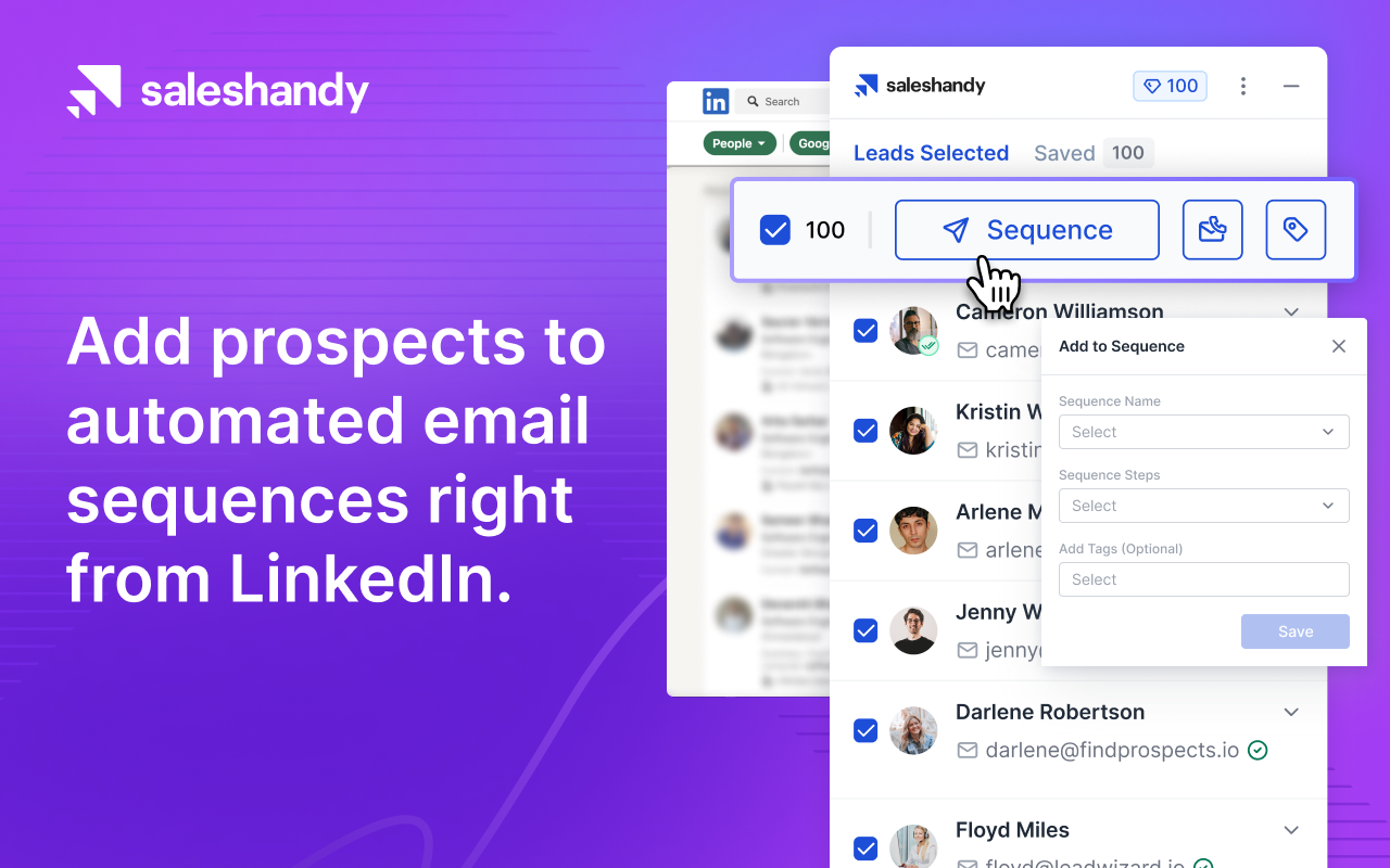 Saleshandy Connect 2.0: B2B Email Finder and Phone Lookup chrome谷歌浏览器插件_扩展第4张截图