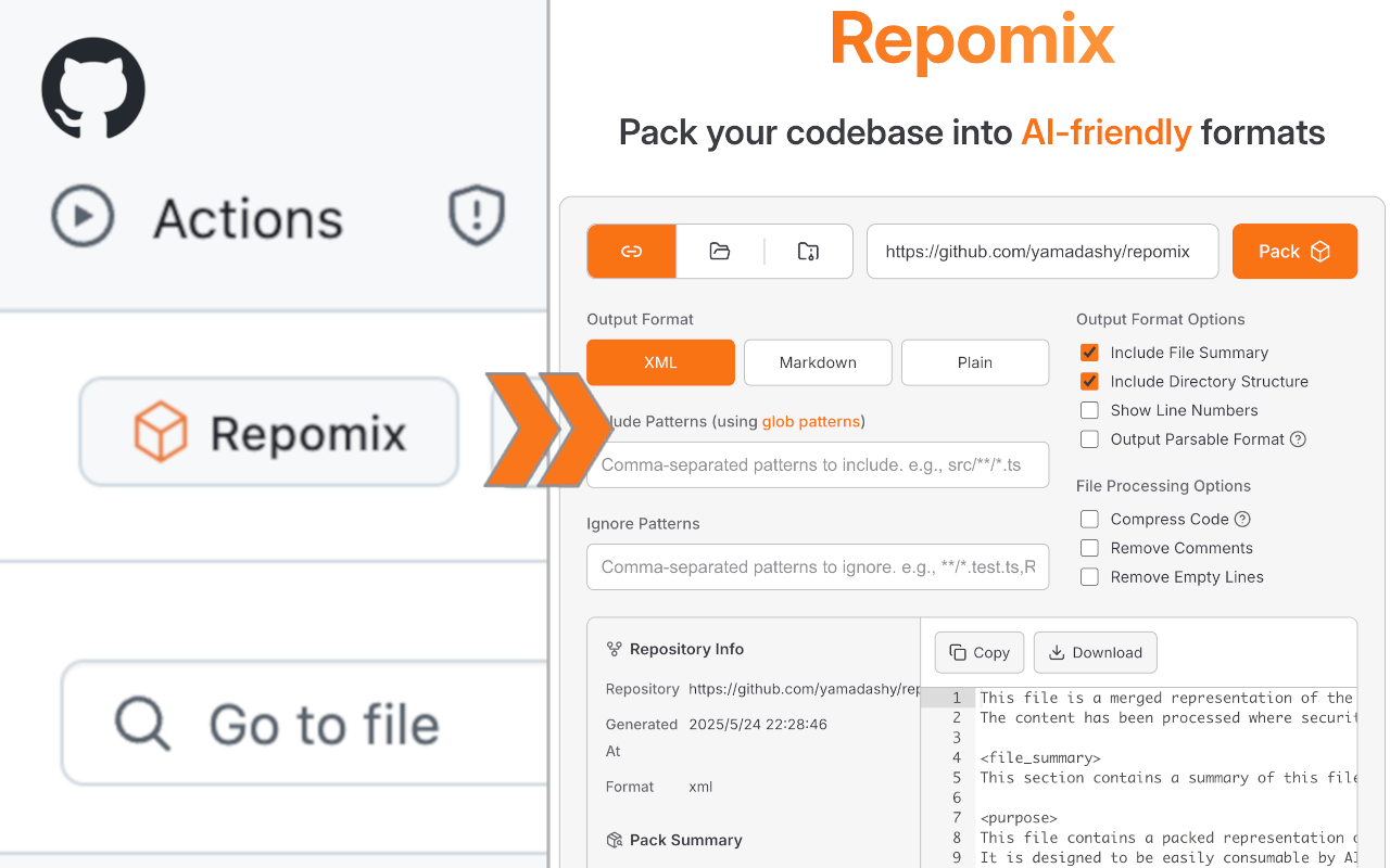 Repomix chrome谷歌浏览器插件_扩展第1张截图