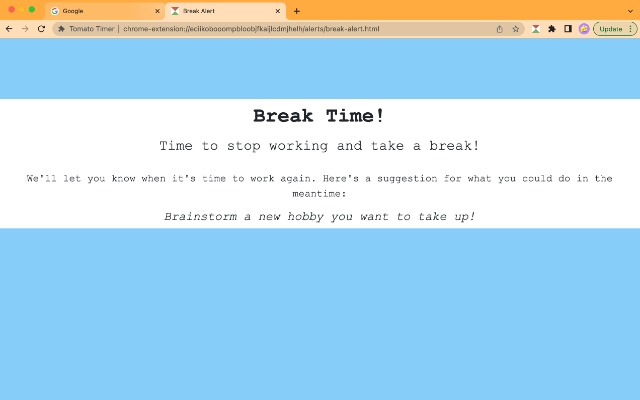 Tomato Timer chrome谷歌浏览器插件_扩展第2张截图