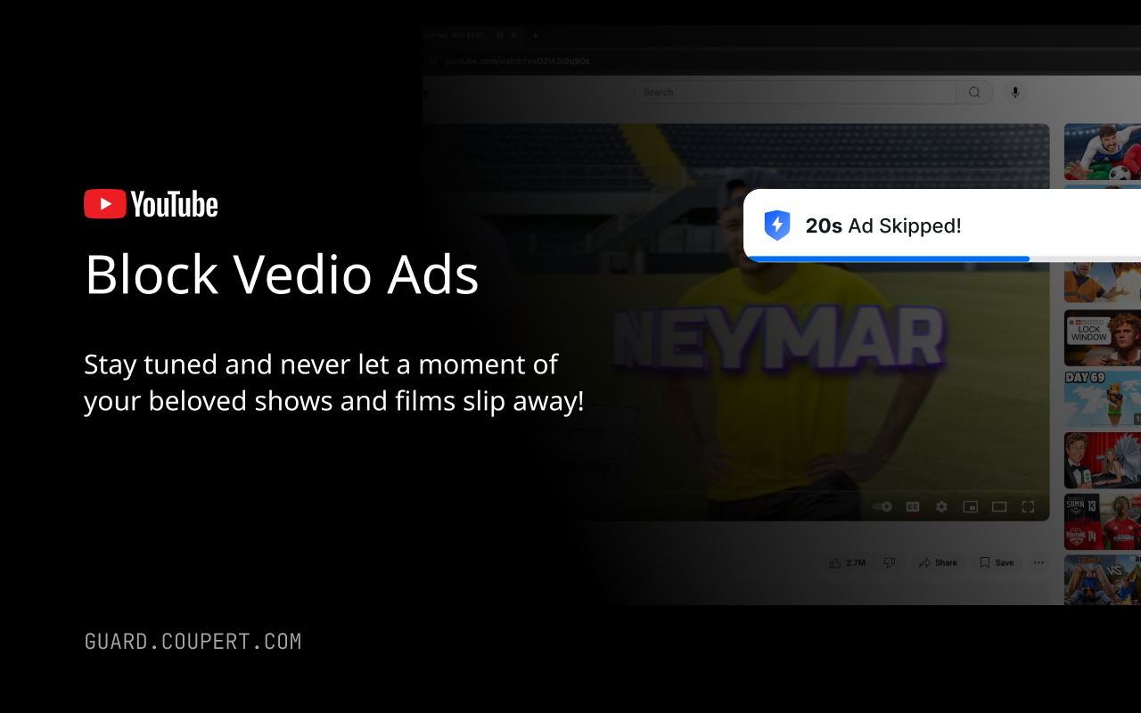 Coupert Guard - Ad Blocker chrome谷歌浏览器插件_扩展第4张截图