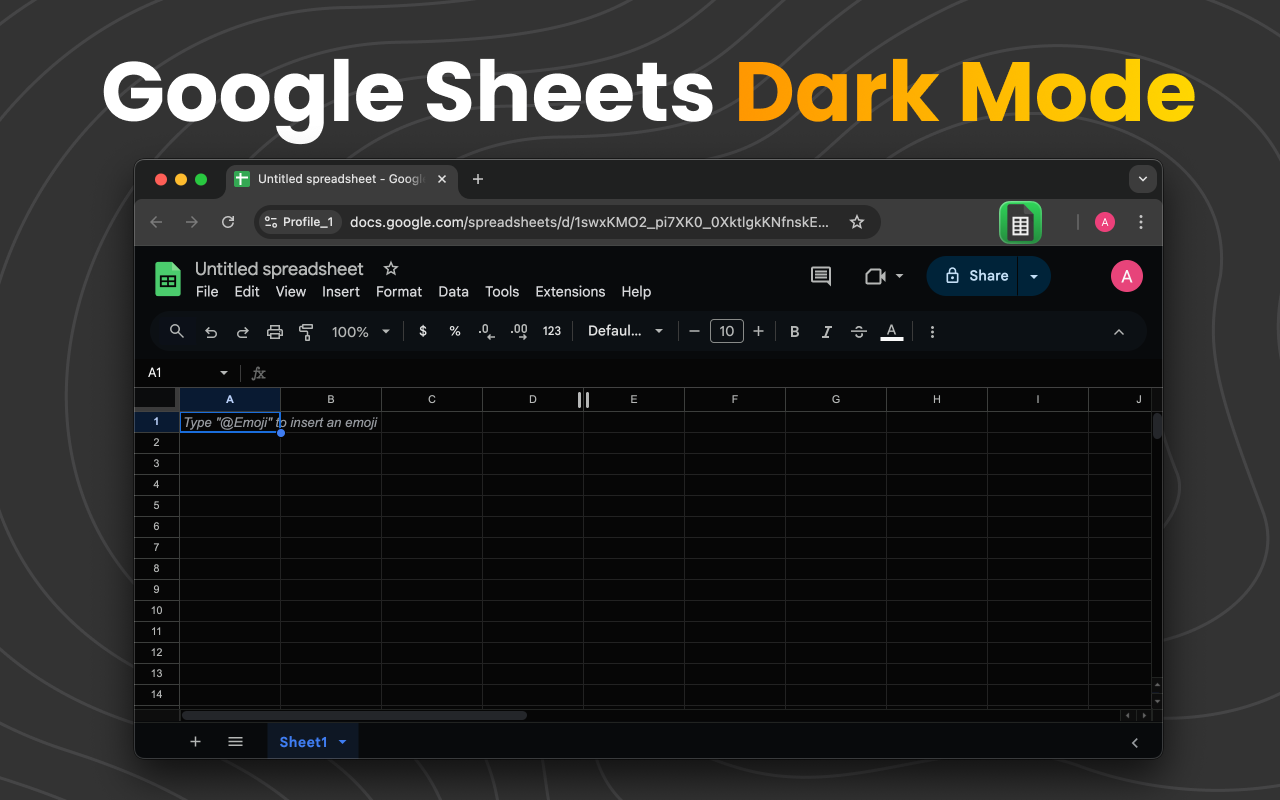 Google Sheets™ Dark Mode chrome谷歌浏览器插件_扩展第2张截图
