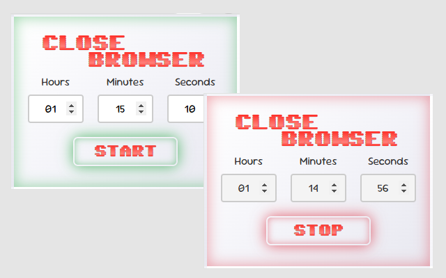 Close Browser - Schedule the Shutdown of Your Tabs chrome谷歌浏览器插件_扩展第1张截图