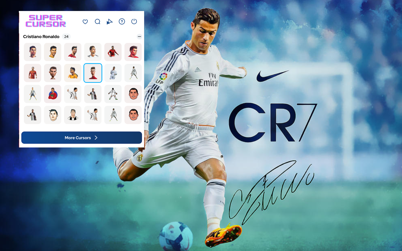Cristiano Ronaldo Cursor - Custom Cursor for Chrome chrome谷歌浏览器插件_扩展第2张截图