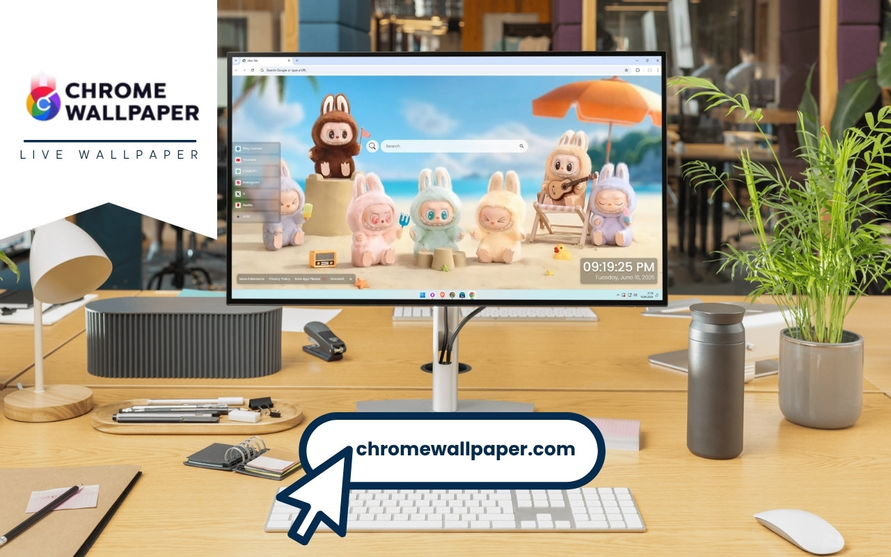 Labubu Beach Live Wallpaper chrome谷歌浏览器插件_扩展第1张截图