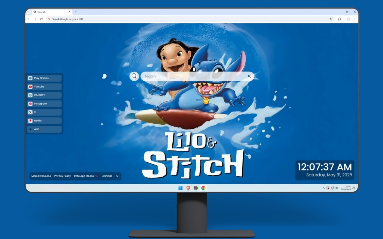 Lilo & Stitch Live Wallpaper chrome谷歌浏览器插件_扩展第2张截图