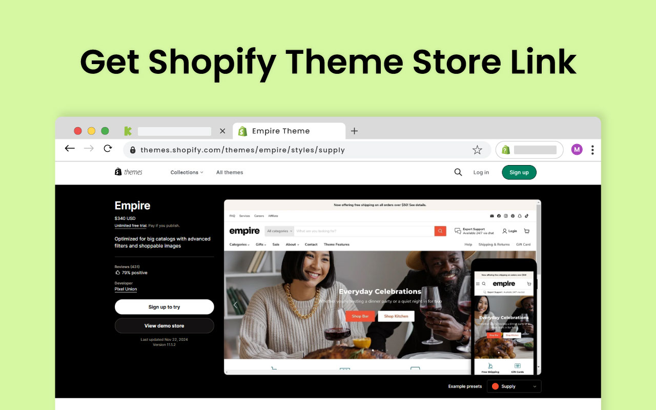 Shopify Theme Detector by Meetanshi chrome谷歌浏览器插件_扩展第2张截图