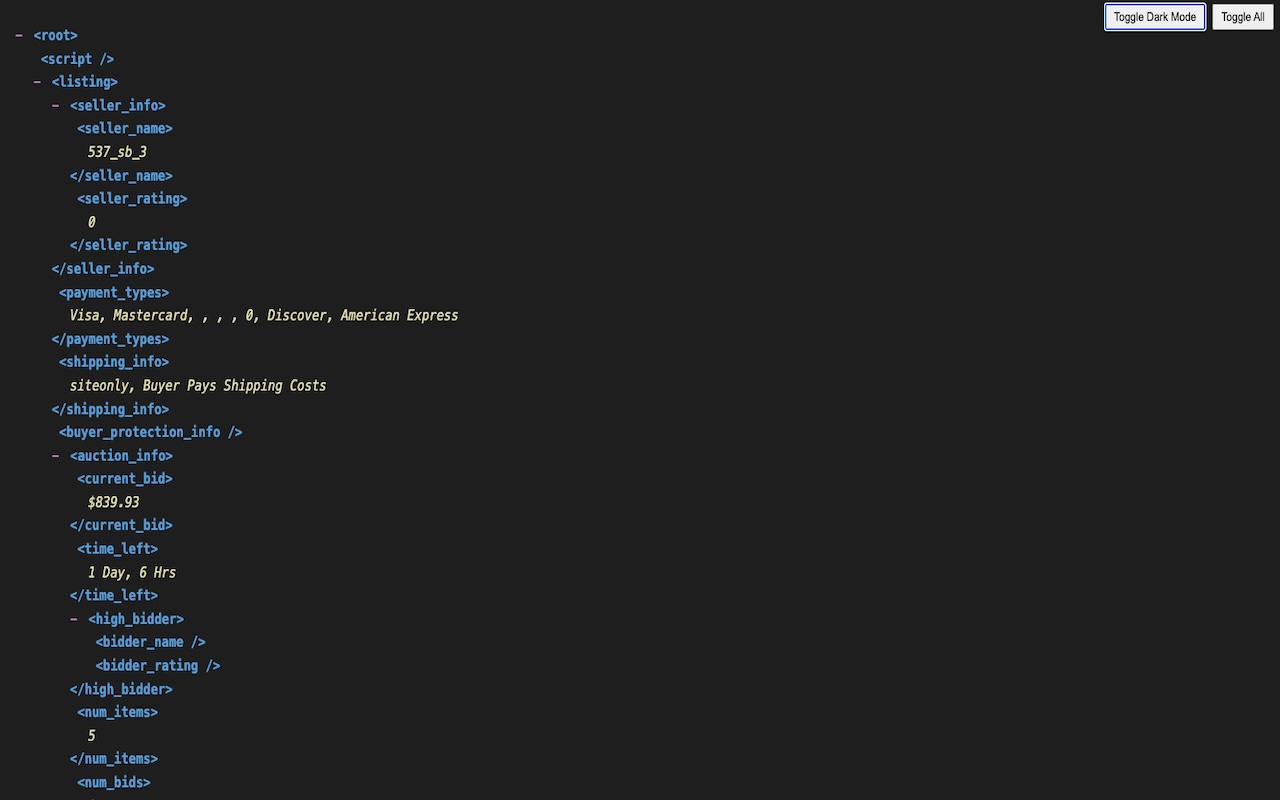 XML Tree Viewer chrome谷歌浏览器插件_扩展第1张截图