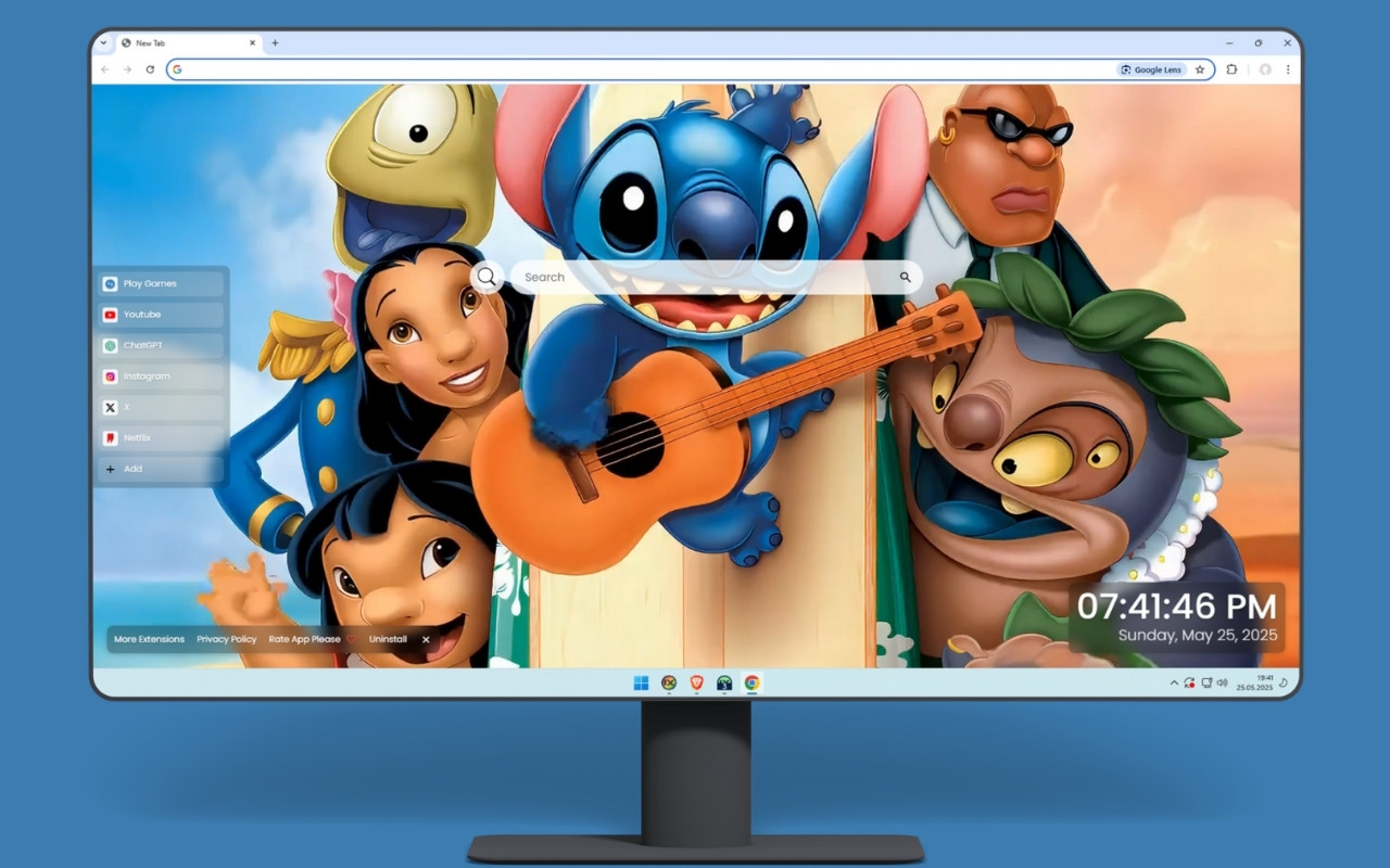 Stitch Music Live Wallpaper chrome谷歌浏览器插件_扩展第2张截图