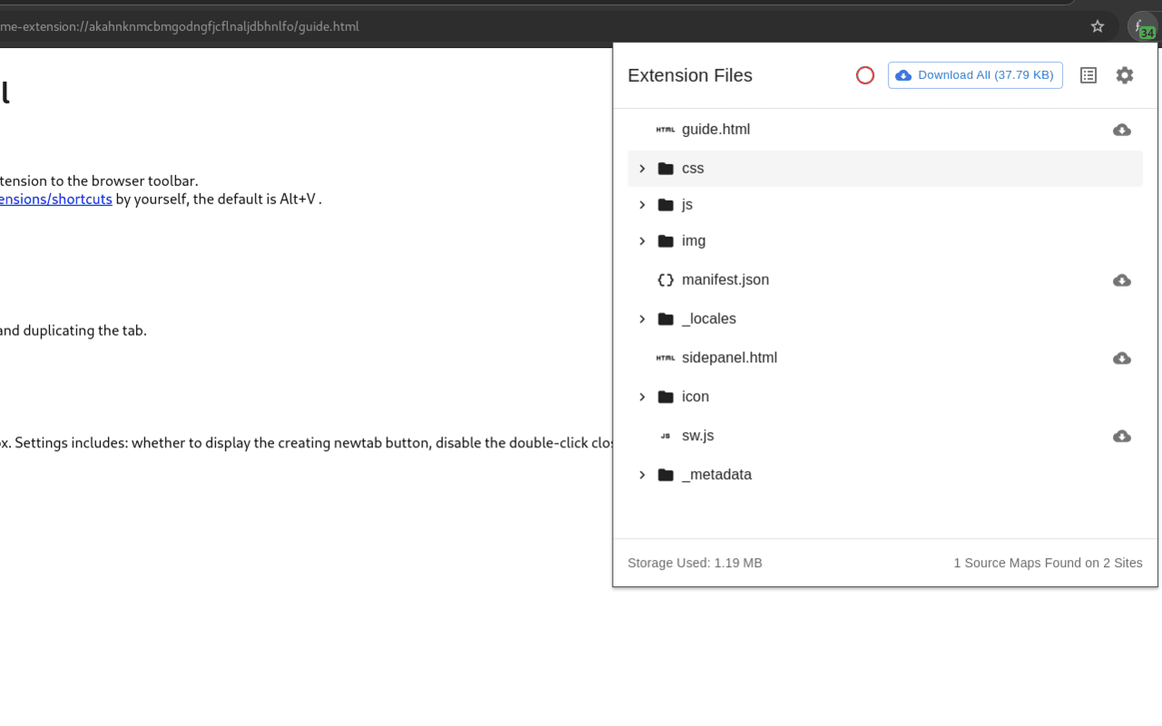 Source Detector chrome谷歌浏览器插件_扩展第1张截图