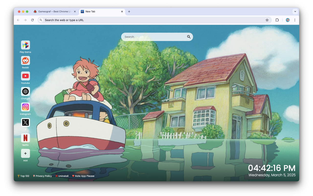 Ponyo Wallpapers chrome谷歌浏览器插件_扩展第3张截图