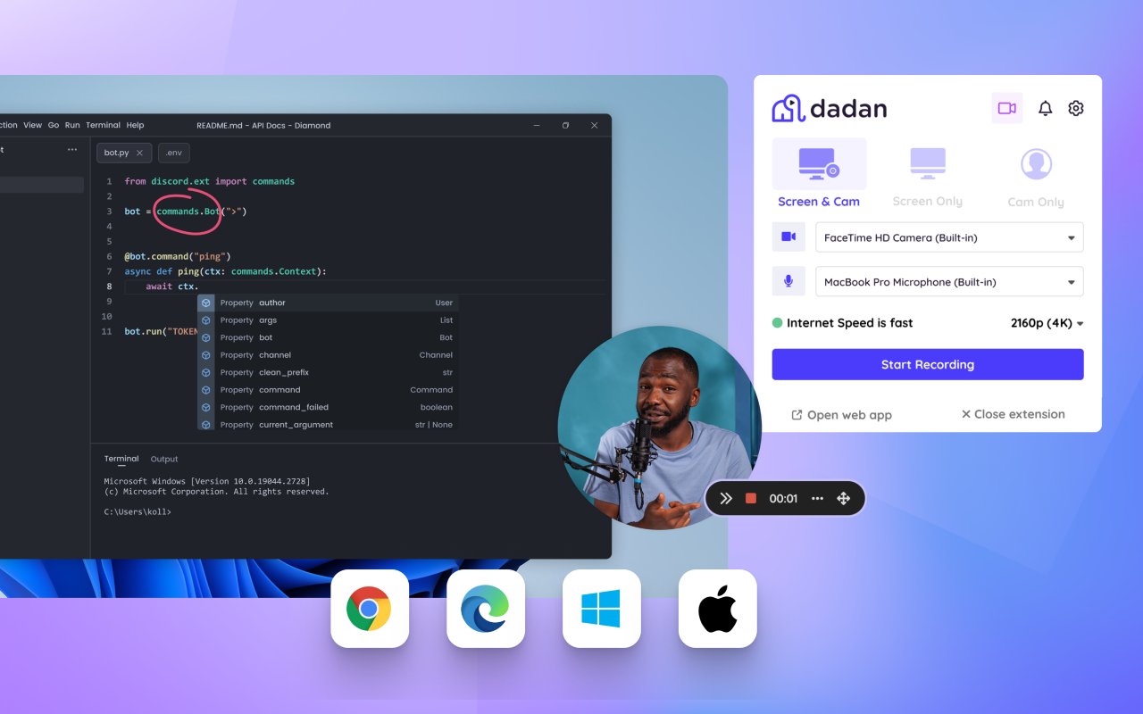 Dadan - Screen Recording & Annotation Tool chrome谷歌浏览器插件_扩展第2张截图