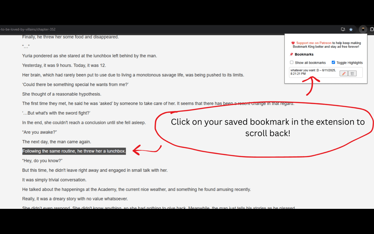 Bookmark King – Save & Return to Text Instantly chrome谷歌浏览器插件_扩展第5张截图