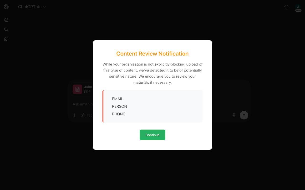 DataFence - Data Loss Prevention chrome谷歌浏览器插件_扩展第1张截图