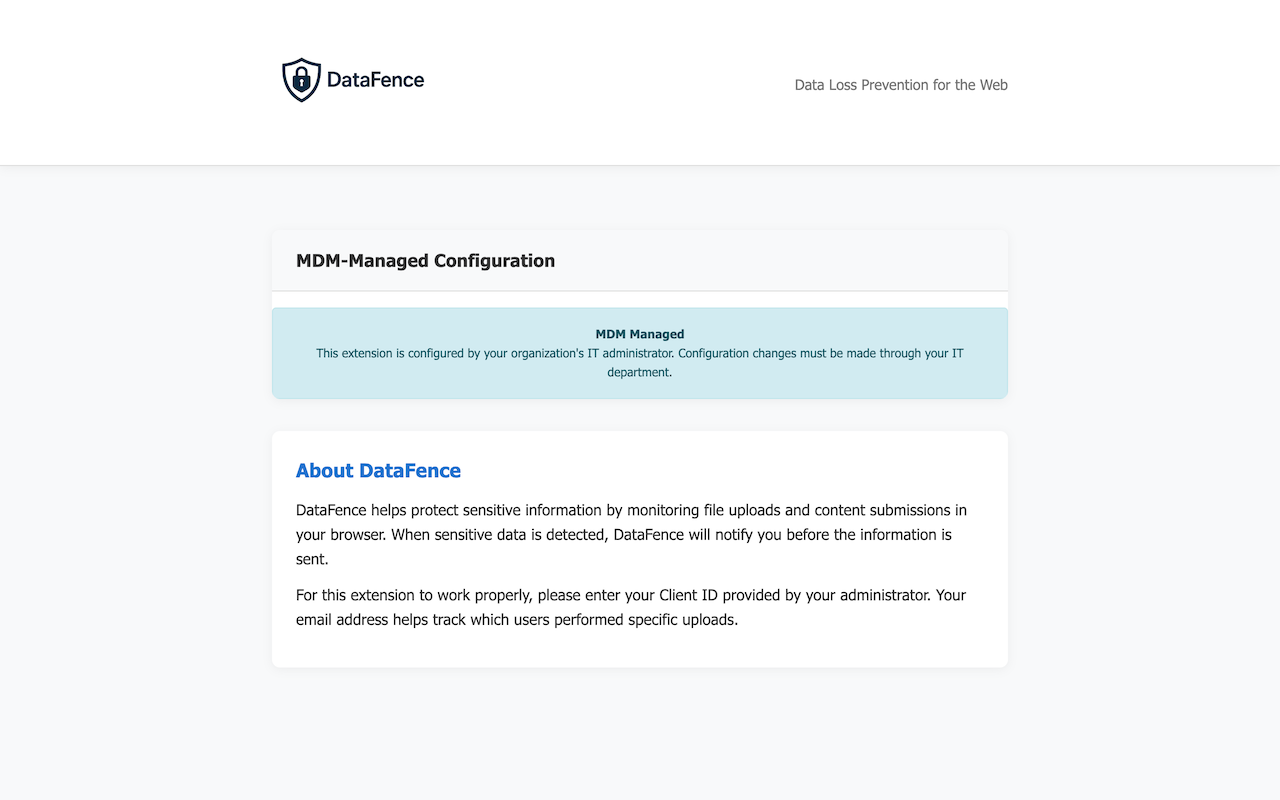 DataFence - Data Loss Prevention chrome谷歌浏览器插件_扩展第3张截图
