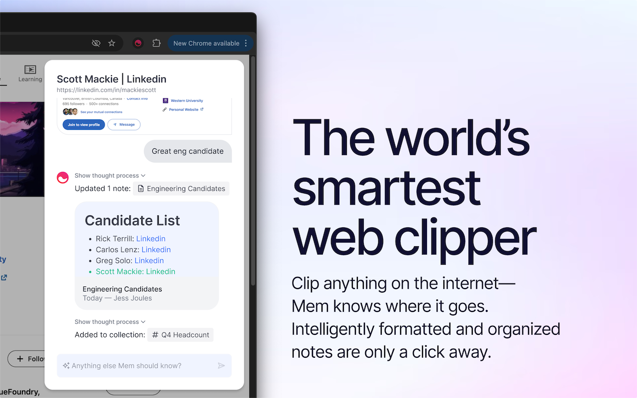 Mem Web Clipper chrome谷歌浏览器插件_扩展第2张截图
