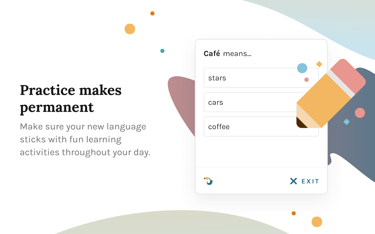 Toucan - 语言学习 chrome谷歌浏览器插件_扩展第2张截图