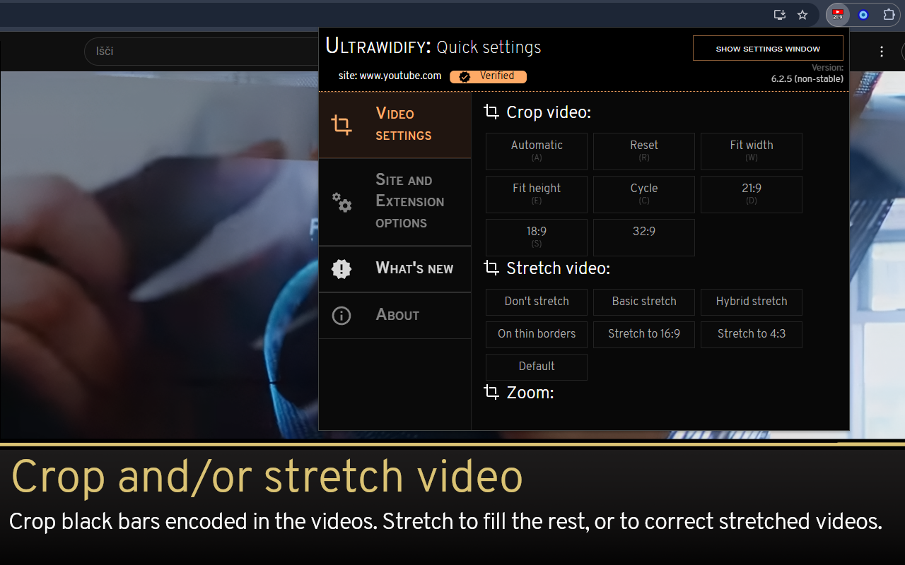 Ultrawidify chrome谷歌浏览器插件_扩展第1张截图