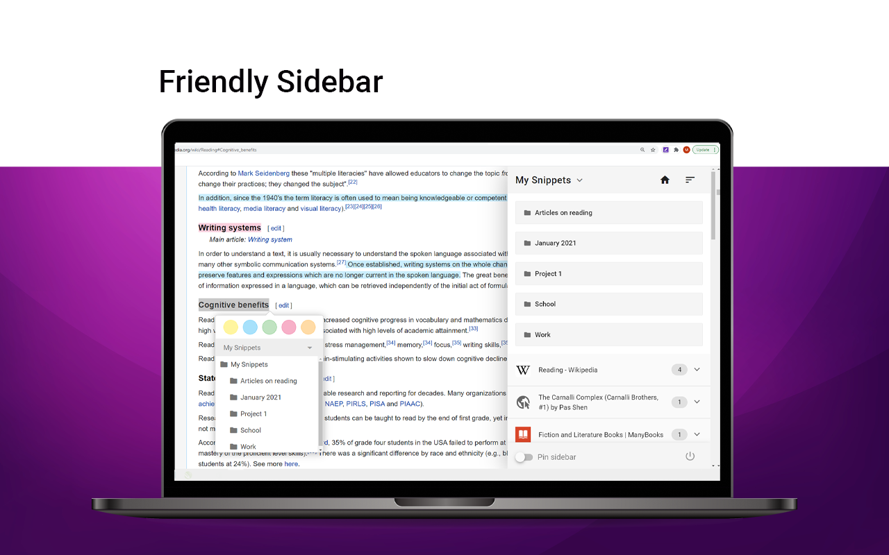 Snippet Highlighter - Web & PDF chrome谷歌浏览器插件_扩展第1张截图