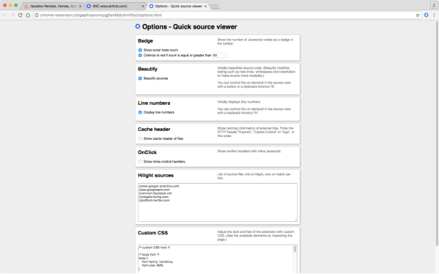 Quick source viewer chrome谷歌浏览器插件_扩展第3张截图