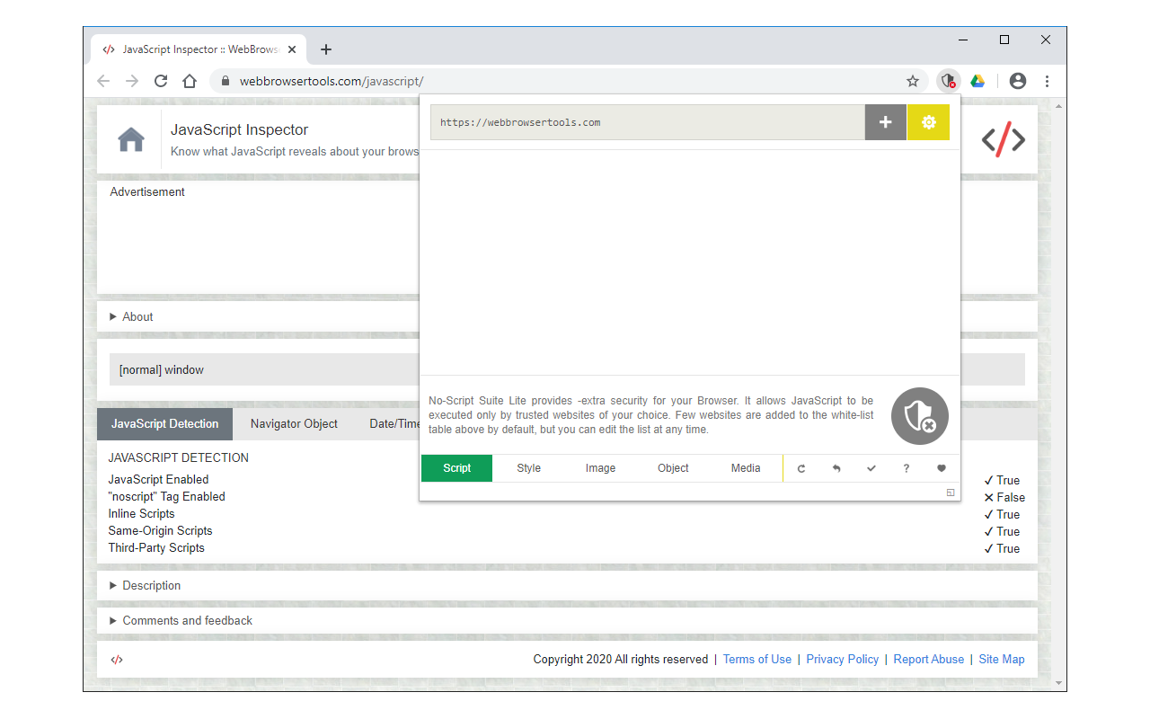 No-Script Suite Lite chrome谷歌浏览器插件_扩展第4张截图