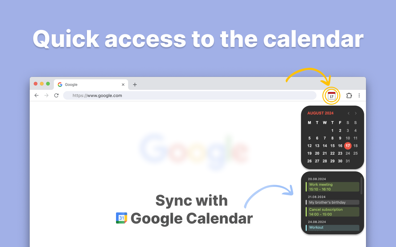 2025年日历 chrome谷歌浏览器插件_扩展第1张截图