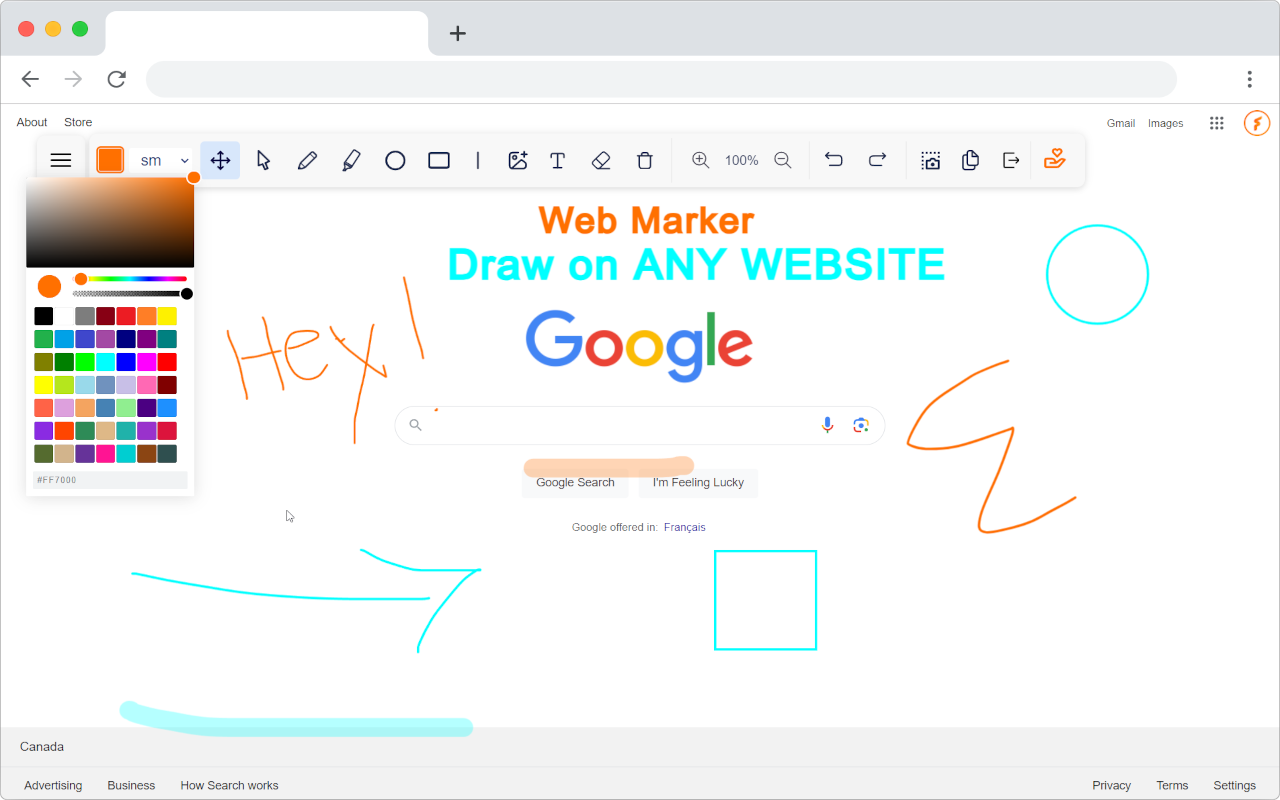 Web Marker - Draw on Websites chrome谷歌浏览器插件_扩展第5张截图
