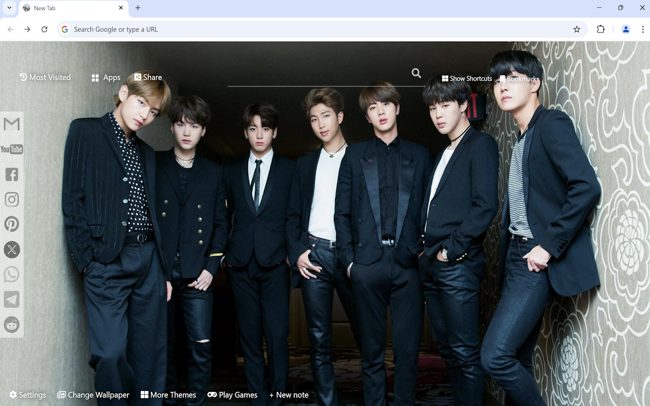 BTS Kpop Wallpaper chrome谷歌浏览器插件_扩展第1张截图