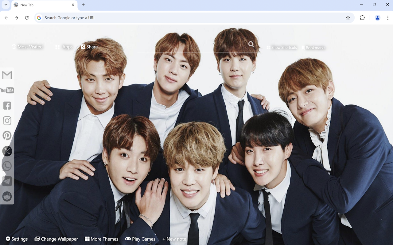 BTS Kpop Wallpaper chrome谷歌浏览器插件_扩展第2张截图